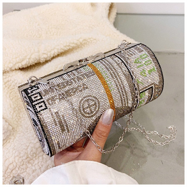 Crystal Diamond dollar purse