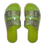 Women Slippers Rhinestone Solid Buckles Sandals