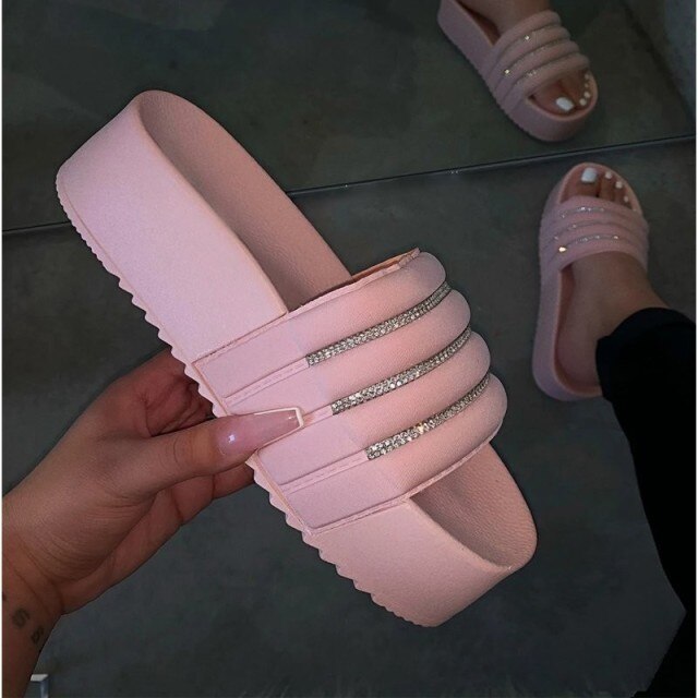2021 Summer Women Beach Slippers Wedge Sandals