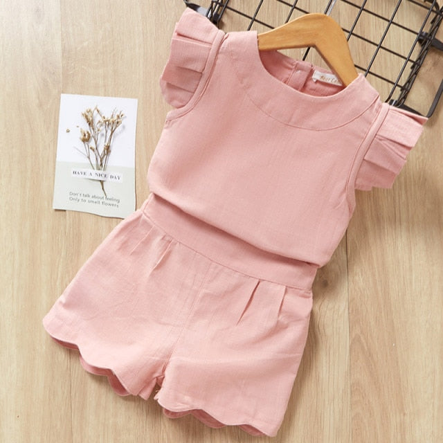 Kids Sets short Sleeve T-Shirt+Pant 2pcs