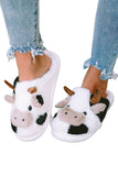 White Cartoon Animal Animal Plush Slippers