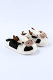 White Cartoon Animal Animal Plush Slippers