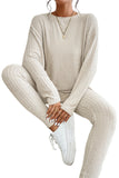 Ribbed Knit Pants Set