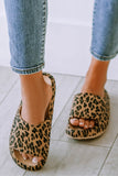 Leopard Cloud Slides Thick Flat Slippers