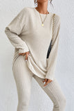 Ribbed Knit Pants Set