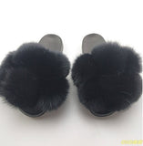 Hot Sale Women's Summer Fox Fur Slipper