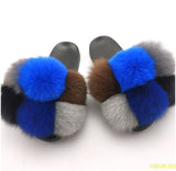 Hot Sale Women's Summer Fox Fur Slipper