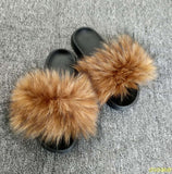 Hot Sale Women's Summer Fox Fur Slipper