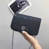 Women most Fashionable Shoulder Bag Chain Wild Crack Printing