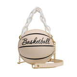 Leather Shoulder Basketball bags crossbody For Teenagers Women Chain Hand Bags