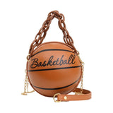 Leather Shoulder Basketball bags crossbody For Teenagers Women Chain Hand Bags