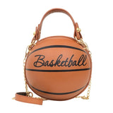 Leather Shoulder Basketball bags crossbody For Teenagers Women Chain Hand Bags