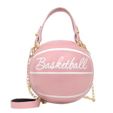 Leather Shoulder Basketball bags crossbody For Teenagers Women Chain Hand Bags