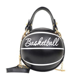 Leather Shoulder Basketball bags crossbody For Teenagers Women Chain Hand Bags