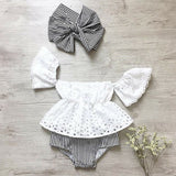 Baby Girl Sets Clothes Off Shoulder outfits