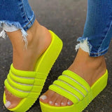 2021 Summer Women Beach Slippers Wedge Sandals