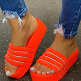 2021 Summer Women Beach Slippers Wedge Sandals