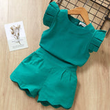 Kids Sets short Sleeve T-Shirt+Pant 2pcs