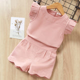 Kids Sets short Sleeve T-Shirt+Pant 2pcs