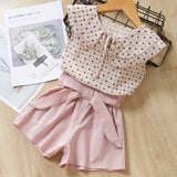 Kids Sets short Sleeve T-Shirt+Pant 2pcs