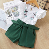 Kids Sets short Sleeve T-Shirt+Pant 2pcs