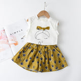 Kids Sets short Sleeve T-Shirt+Pant 2pcs