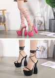 Chunky Strapps Heels